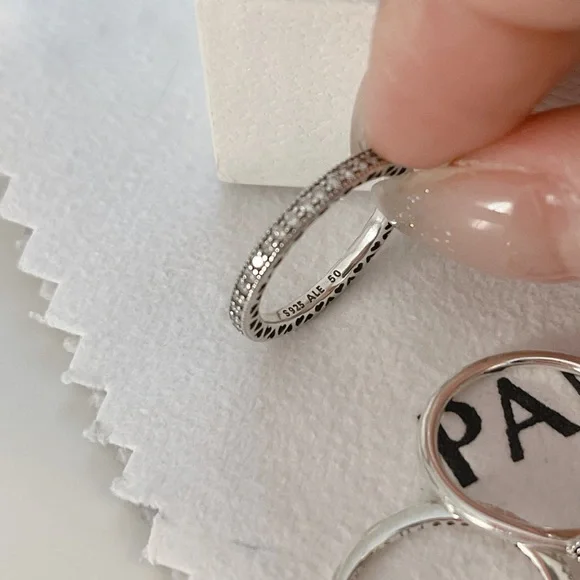 PANDORA RINGS 3 PIECES SET - Picture 3 of 6